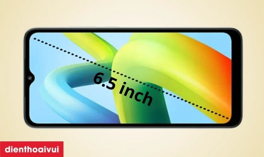 M&agrave;n h&igrave;nh lớn 6.5 inch cho kh&ocirc;ng gian nh&igrave;n rộng r&atilde;i