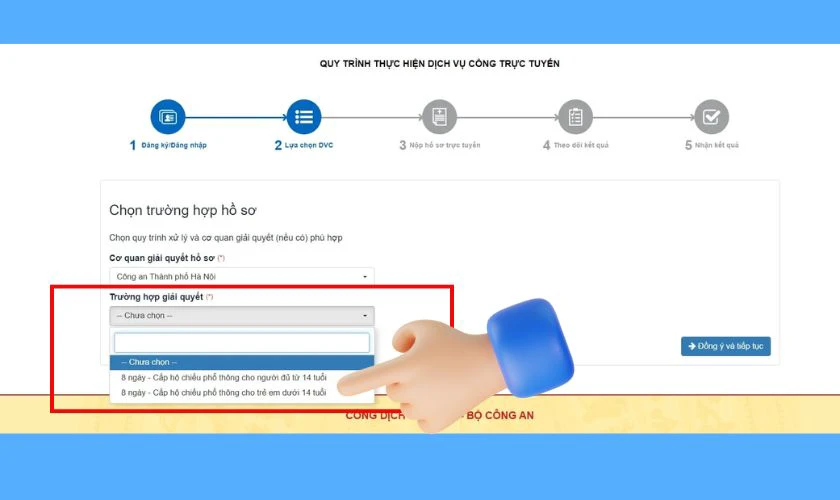 L&agrave;m hộ chiếu online cho trẻ em dưới 14 tuổi