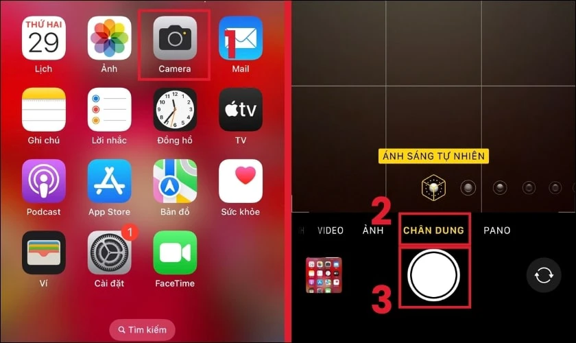 Hướng dẫn c&aacute;ch l&agrave;m mờ ph&ocirc;ng ảnh tr&ecirc;n iPhone bằng chế độ chụp ch&acirc;n dung 