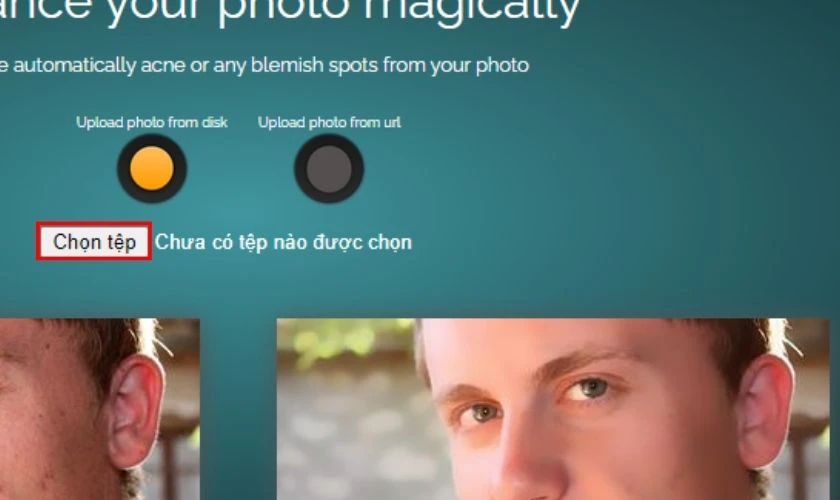Cách làm nét ảnh trên trang Improve Photo