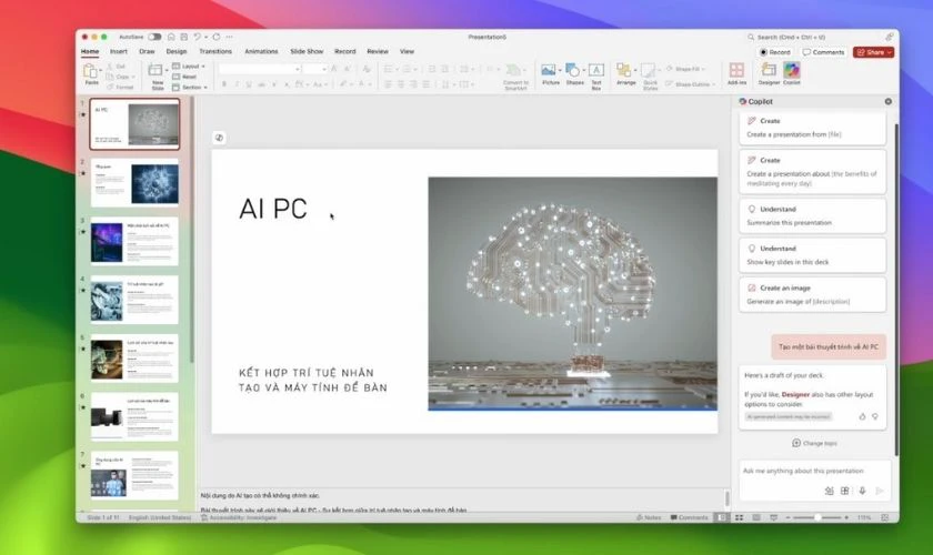 Kiểm tra và chỉnh sửa slide