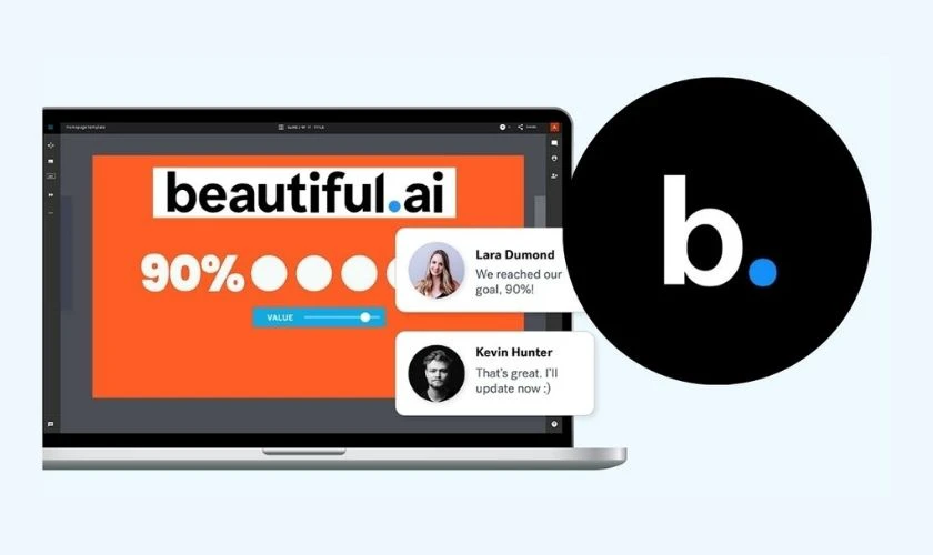 Beautiful.ai tập trung vào việc giúp người dùng tạo những bài thuyết trình chuyên nghiệp