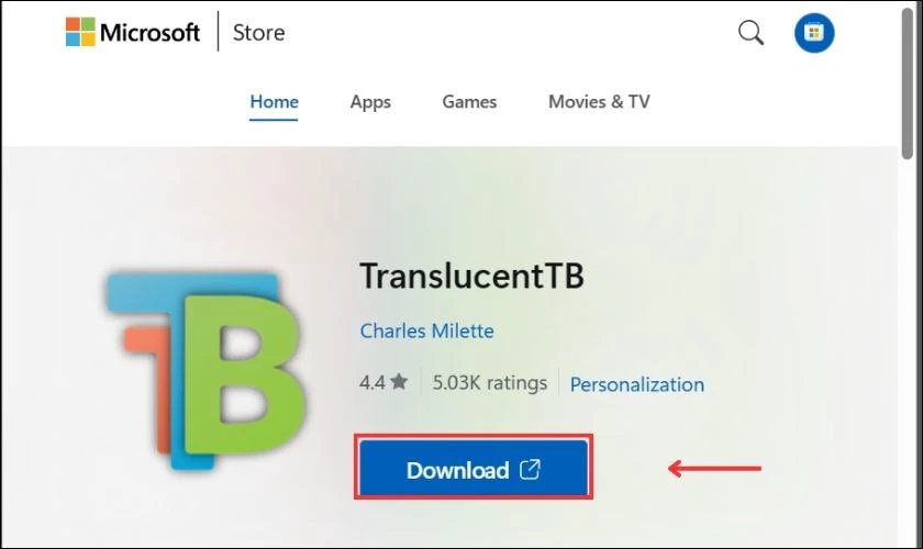 L&agrave;m mờ thanh taskbar tr&ecirc;n Win 11 bằng phần mềm TranslucentTB