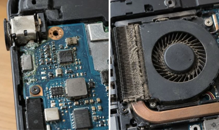 Nguyên nhân khiến laptop bị cháy nguồn
