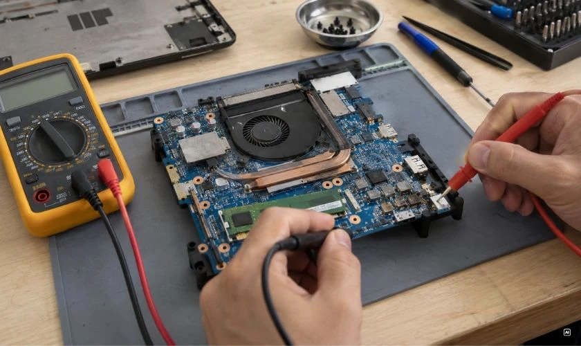 Laptop bị cháy nguồn có sửa được không?