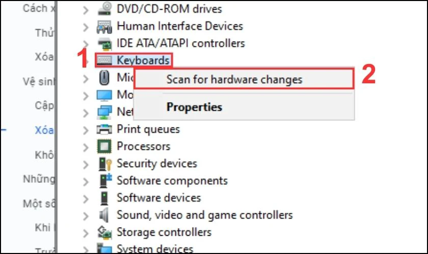 Tải lại Driver cho laptop khi lỗi bàn phím kẹt nút