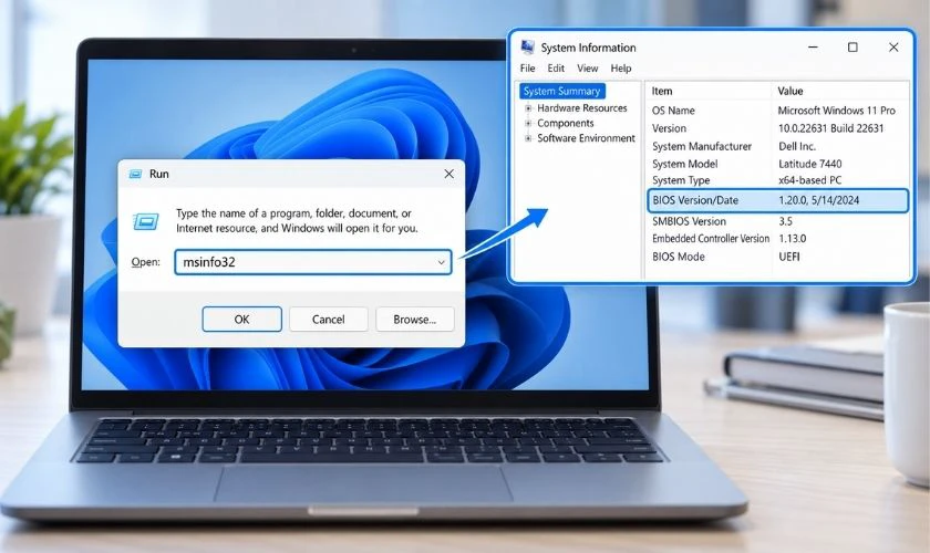 Kiểm tra và cập nhật BIOS