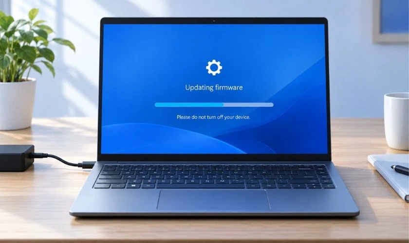 Sau khi máy khởi động lại, mở lại msinfo32 để kiểm tra phiên bản BIOS và thử Sleep vài lần