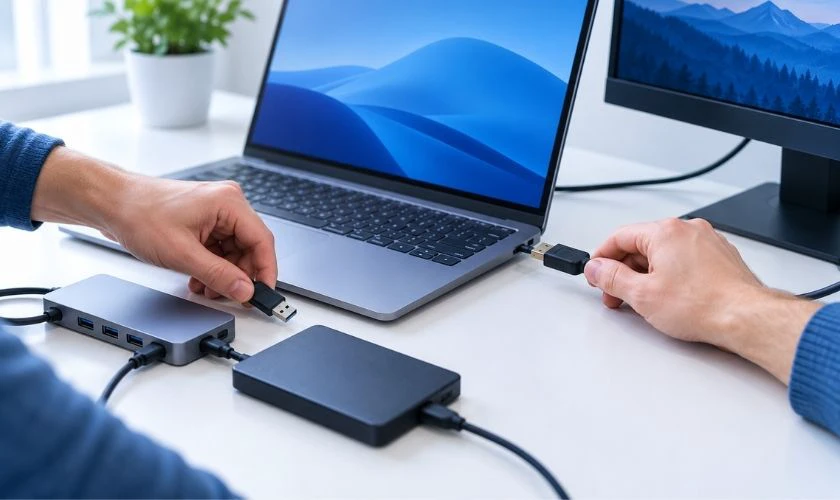 Kiểm tra phần cứng và thiết bị ngoại vi khi laptop bị treo khi sleep