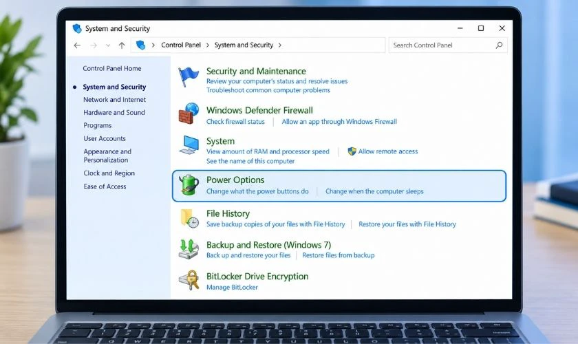 Tắt tính năng Fast Startup fix lỗi laptop bị treo khi sleep