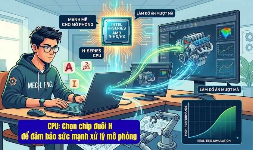 Tiêu chí lựa chọn laptop cho sinh viên cơ khí phù hợp