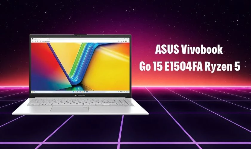 ASUS Vivobook Go 15 E1504FA Ryzen 5 là laptop có mức giá dễ tiếp cận cho sinh viên điều dưỡng