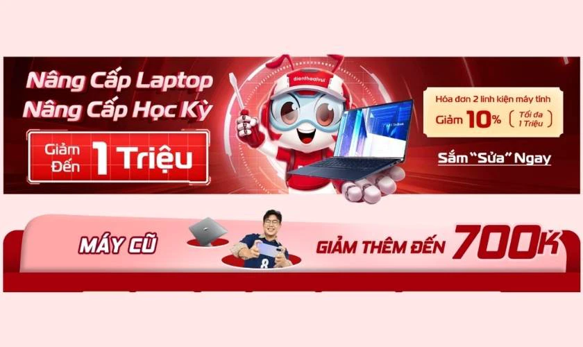 Ưu đãi khi mua laptop cho sinh viên kế toán tại Điện Thoại Vui