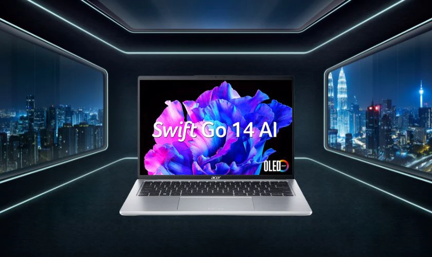 Acer Swift Go 14 OLED là mẫu ultrabook nổi bật với trọng lượng nhẹ