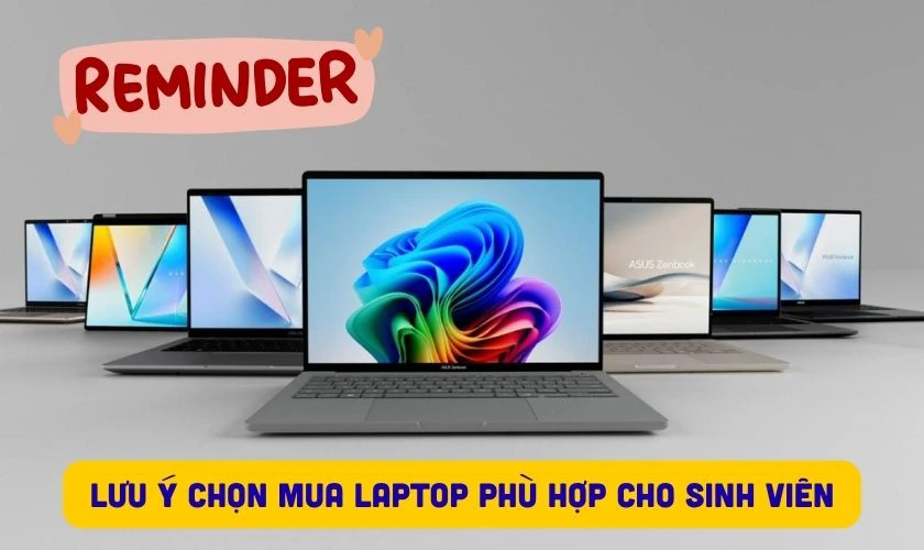 Lưu ý khi mua laptop cho sinh viên Quản trị khách sạn