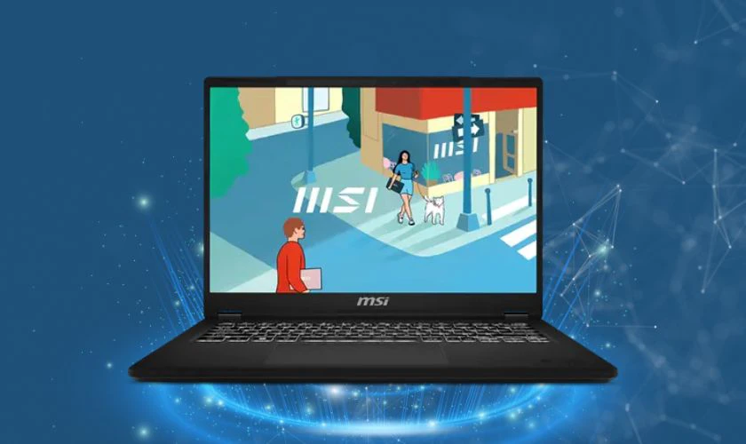 MSI Modern 14 H D13MG 214VN nổi bật nhờ vi xử lý Core i7