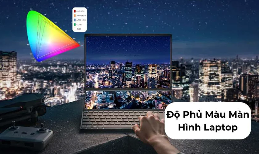 Màn hình: Độ phủ màu tối thiểu 100% sRGB