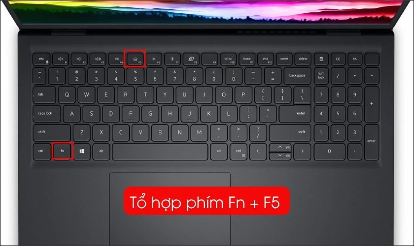 Cách bật đèn bàn phím trên laptop DELL Inspiron 15 3000