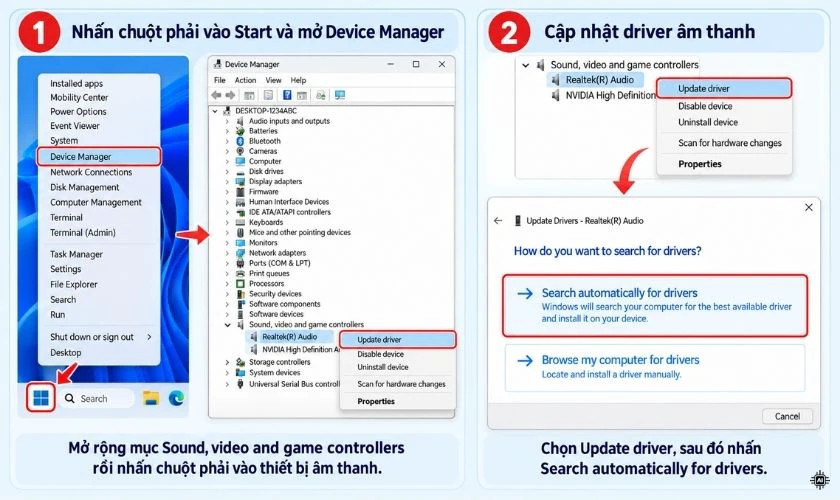 Update driver âm thanh
