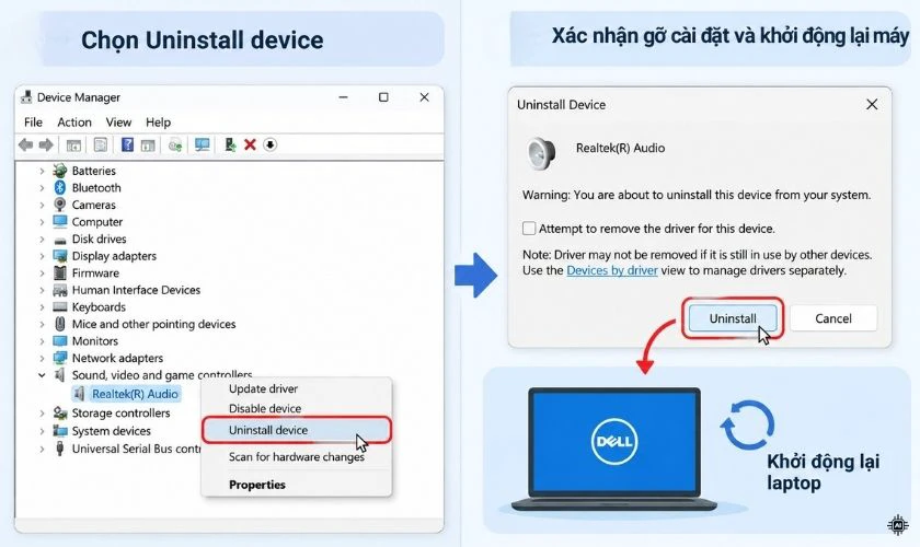 Uninstall driver audio