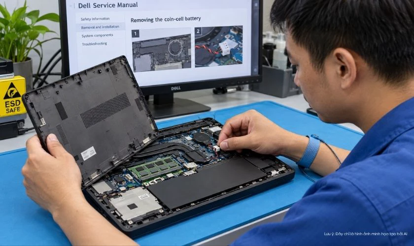 Kiểm tra và thay pin CMOS nếu cần