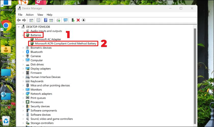 Sau đ&oacute; h&atilde;y chọn Uninstall device