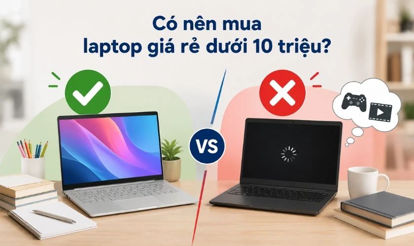 Có nên mua laptop giá rẻ cho sinh viên dưới 10 triệu?