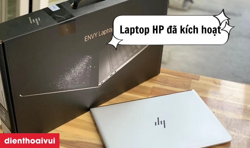 Laptop đ&atilde; k&iacute;ch hoạt