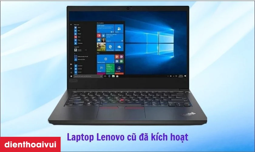 Laptop đ&atilde; k&iacute;ch hoạt