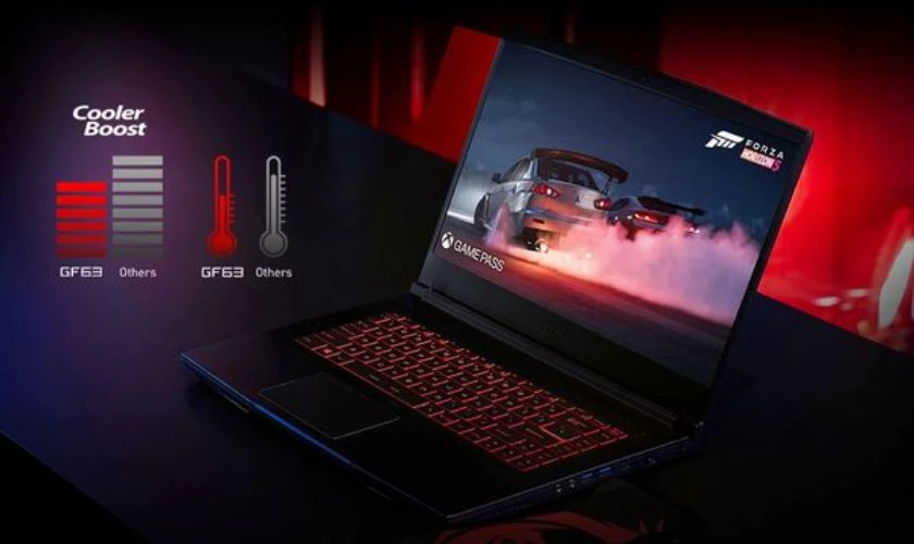 MSI Thin GF63 12UCX-841VN là mẫu laptop gaming hiệu năng mạnh