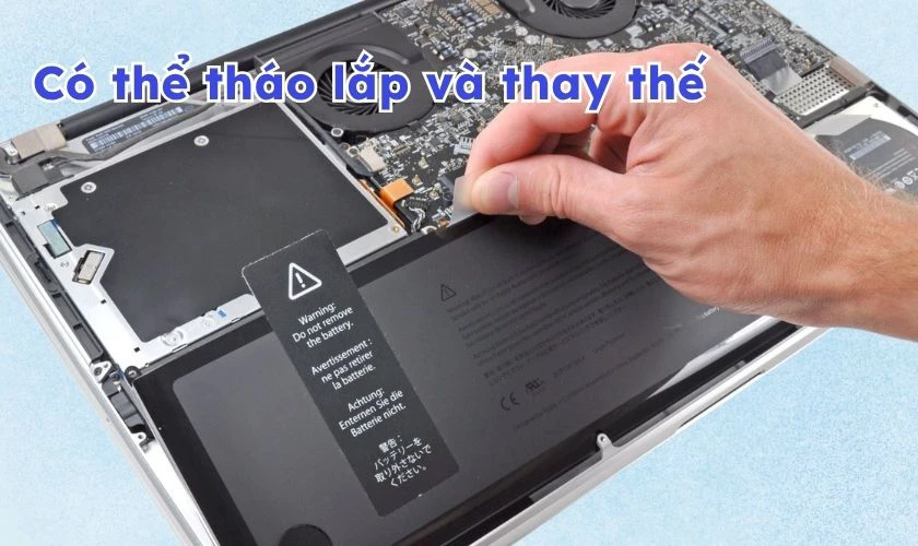 Laptop pin liền có thay được không?