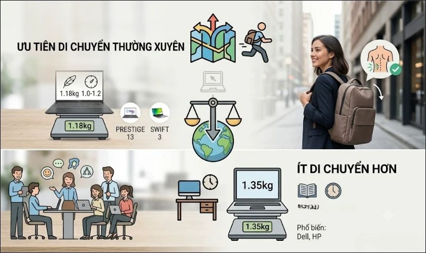 Tiêu chí chọn laptop văn phòng nhỏ gọn