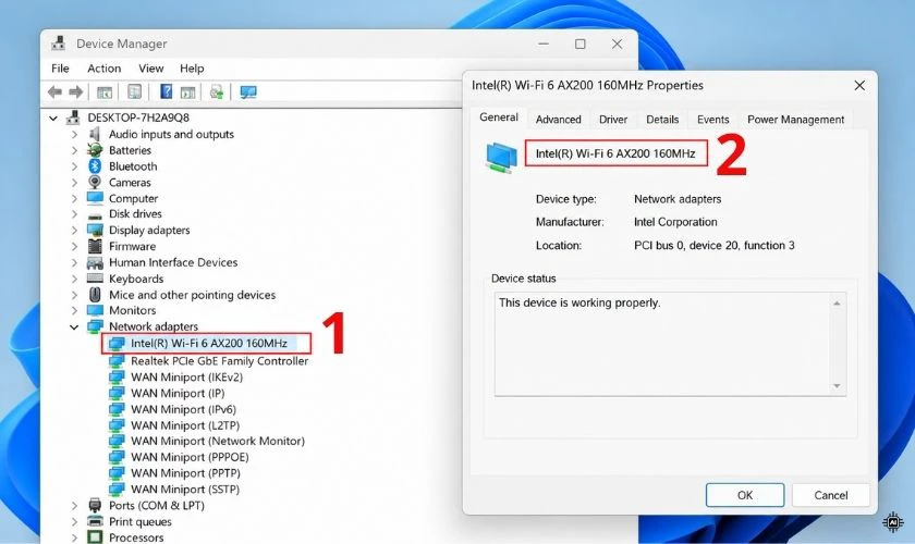 Kiểm tra và nâng cấp card WiFi nếu cần thiết