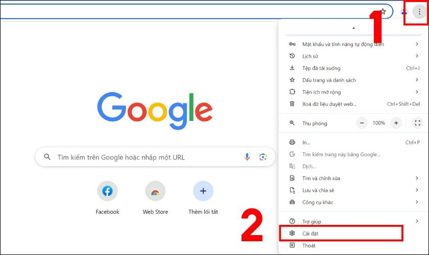 Sử dụng tr&igrave;nh duyệt web lấy lại mật khẩu Facebook khi mất số điện thoại v&agrave; email bước 1