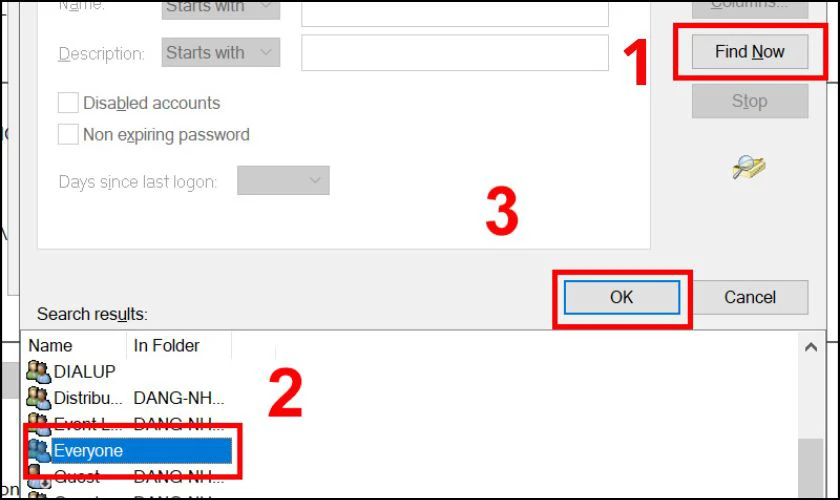 Chọn OK để lưu thay đổi