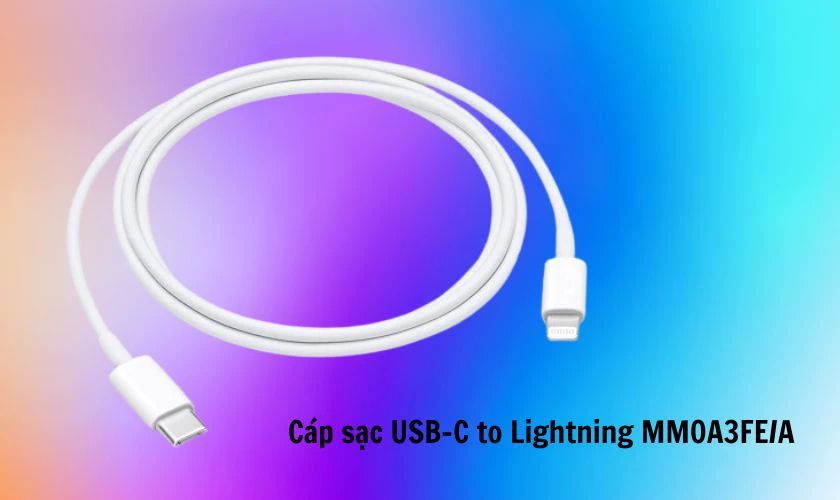 C&aacute;p sạc USB-C to Lightning 1m ch&iacute;nh h&atilde;ng Apple (MM0A3FE/A)