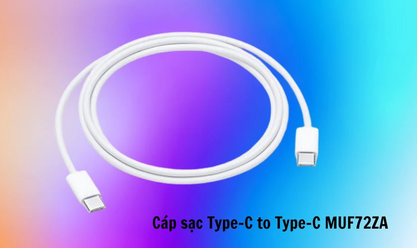 C&aacute;p sạc Type-C to Type-C 1m ch&iacute;nh h&atilde;ng Apple (MUF72ZA)