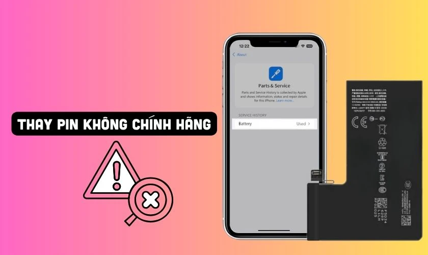 Nguyên nhân khiến iPhone báo linh kiện không xác định