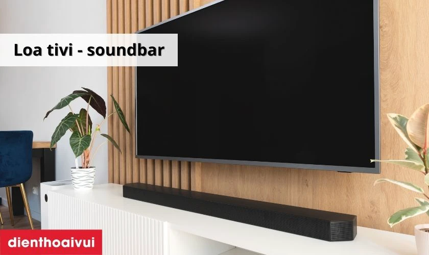 Loa soundbar l&agrave; loại loa d&agrave;i v&agrave; mỏng