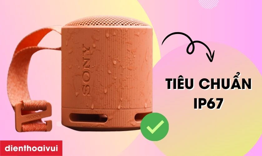 Thời lượng pin d&agrave;i, chống nước chống bụi chuẩn IP67