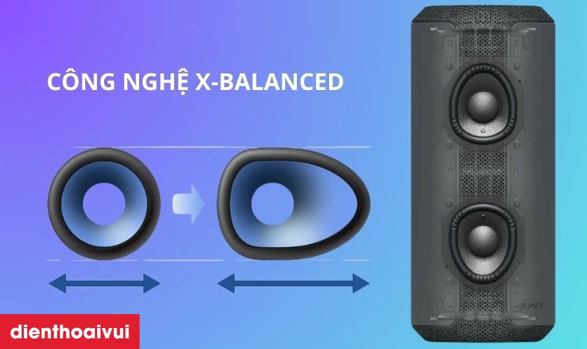 Công nghệ X-Balanced cho âm thanh trong trẻo và mạnh mẽ
