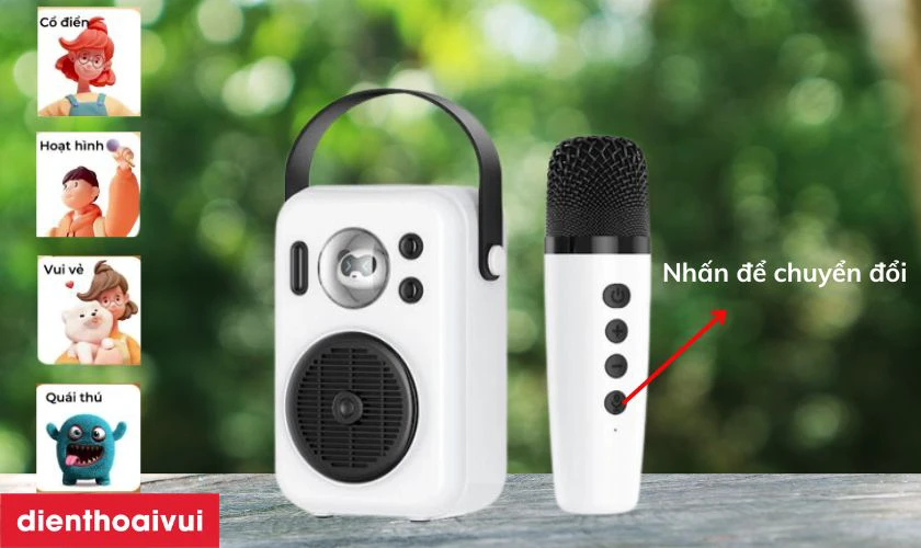 Loa Bluetooth SoundPEATS Hi Singing t&iacute;ch hợp 4 t&ugrave;y chọn giọng n&oacute;i