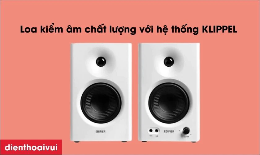 Loa Edifier Mr4 l&agrave; chiếc loa kiểm &acirc;m chuy&ecirc;n nghiệp đầu ti&ecirc;n đạt chứng nhận KLIPPEL