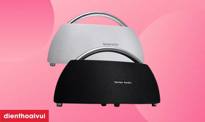 Loa Harman Kardon Go + Play c&oacute; thiết kế t&uacute;i x&aacute;ch hiện đại
