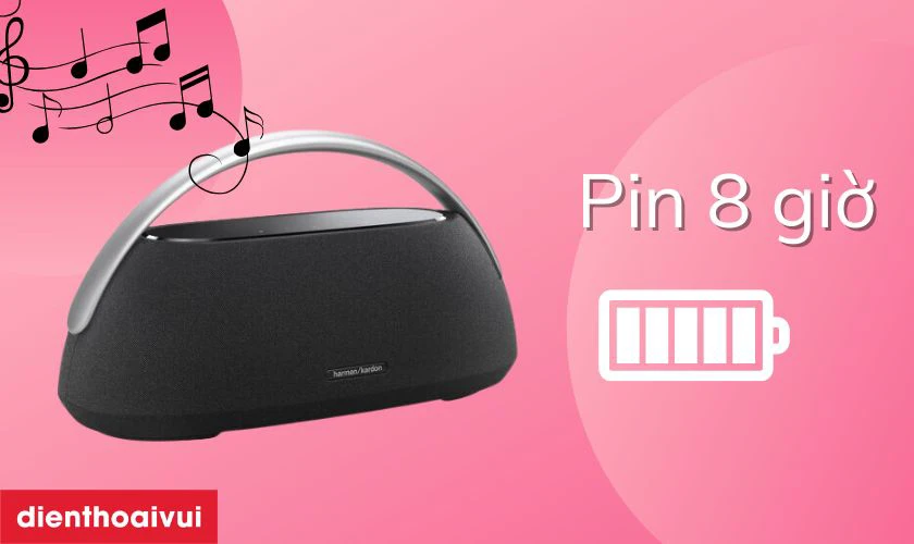 Thời lượng pin 8 giờ, trang bị nguồn sạc pin dự ph&ograve;ng 6000 mAh