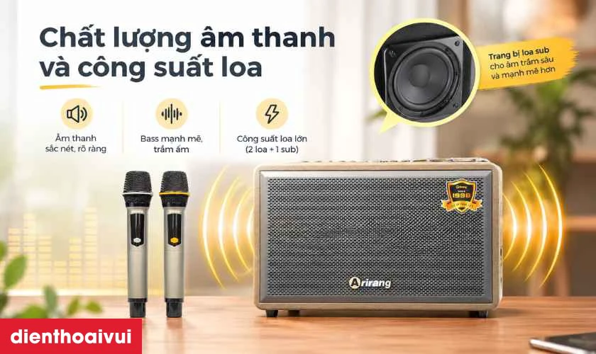 Đánh giá chi tiết Loa Karaoke xách tay Arirang AM2
