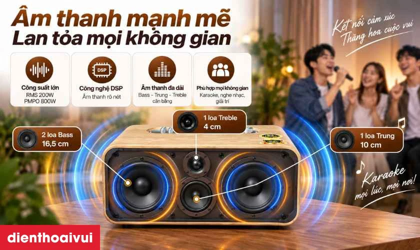 Hệ thống loa và khả năng khuếch đại âm thanh