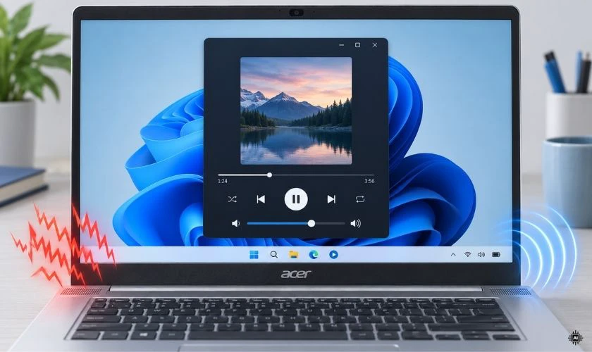 Loa laptop Acer bị rè thường biểu hiện như thế nào?
