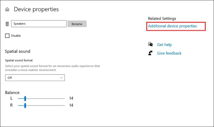 Additional device properties