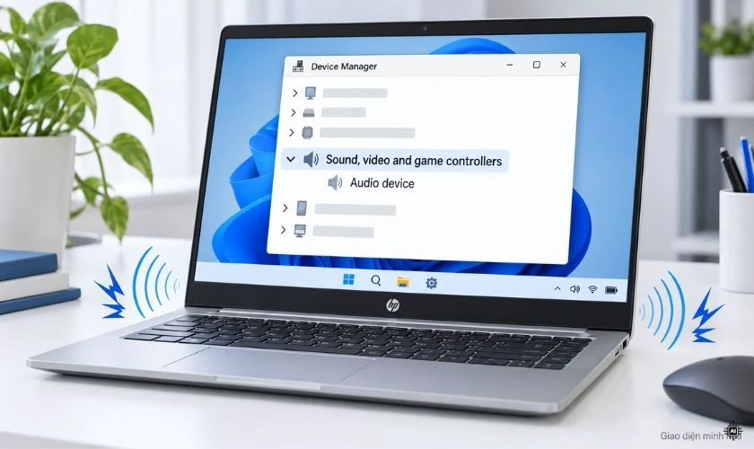 Mở rộng mục Sound, video and game controllers (Bộ điều khiển âm thanh, video và trò chơi)